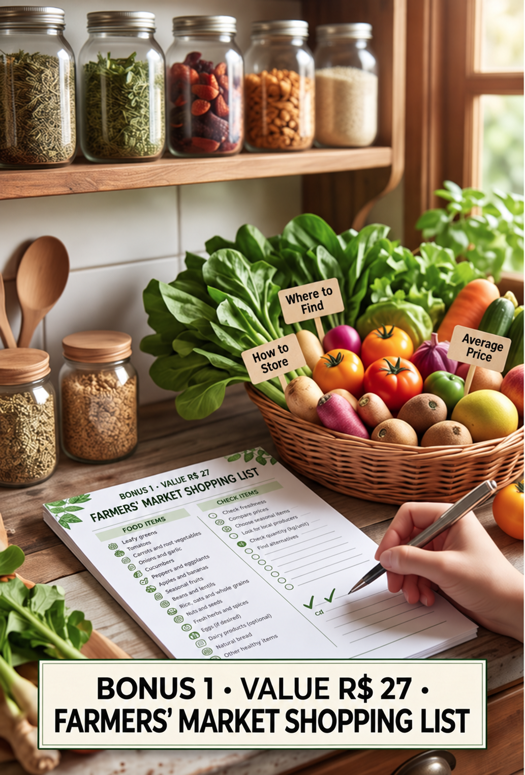 Bônus 1 — Farmers Market Shopping List